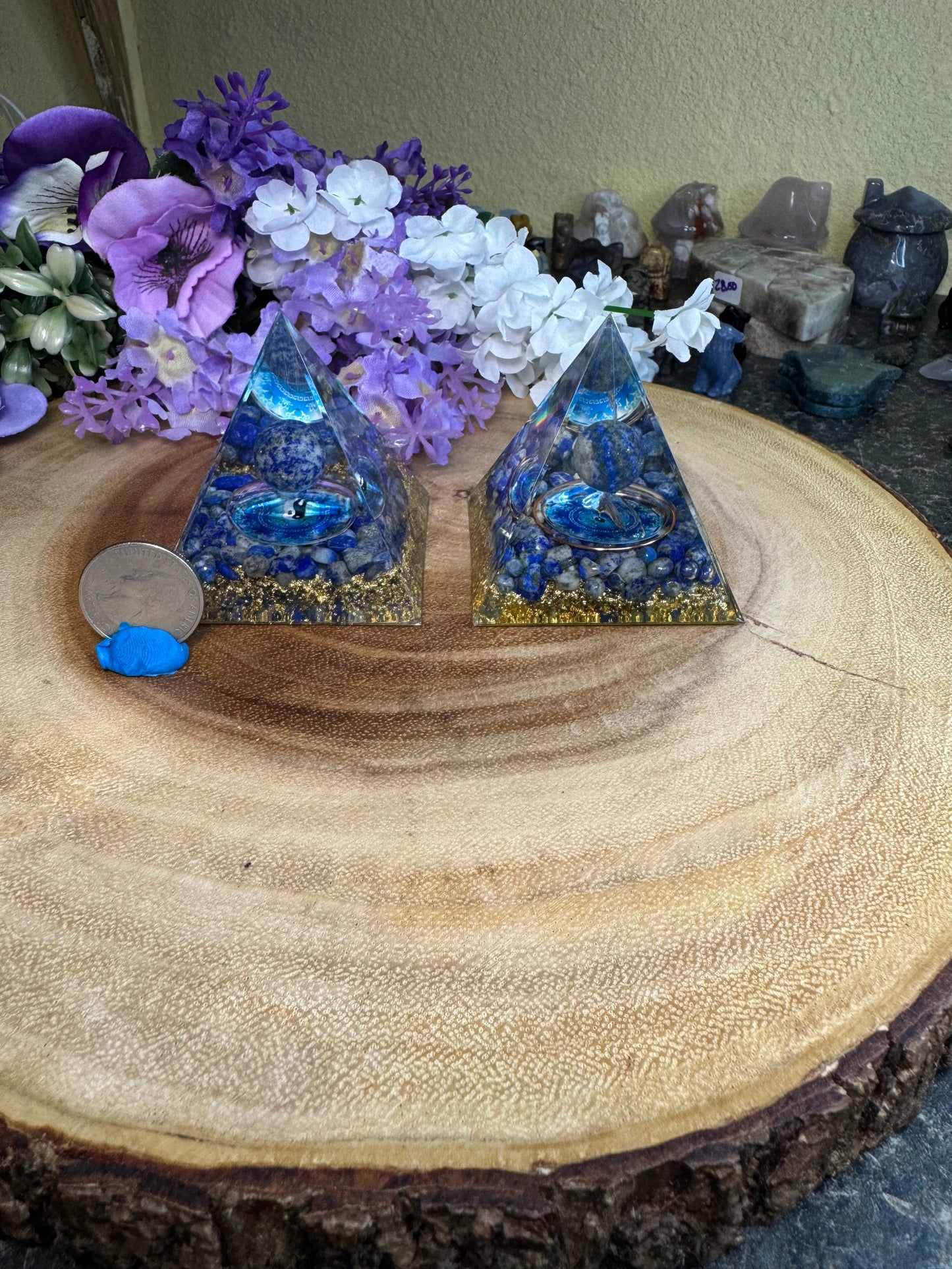 Crystal Orgonite Pyramids
