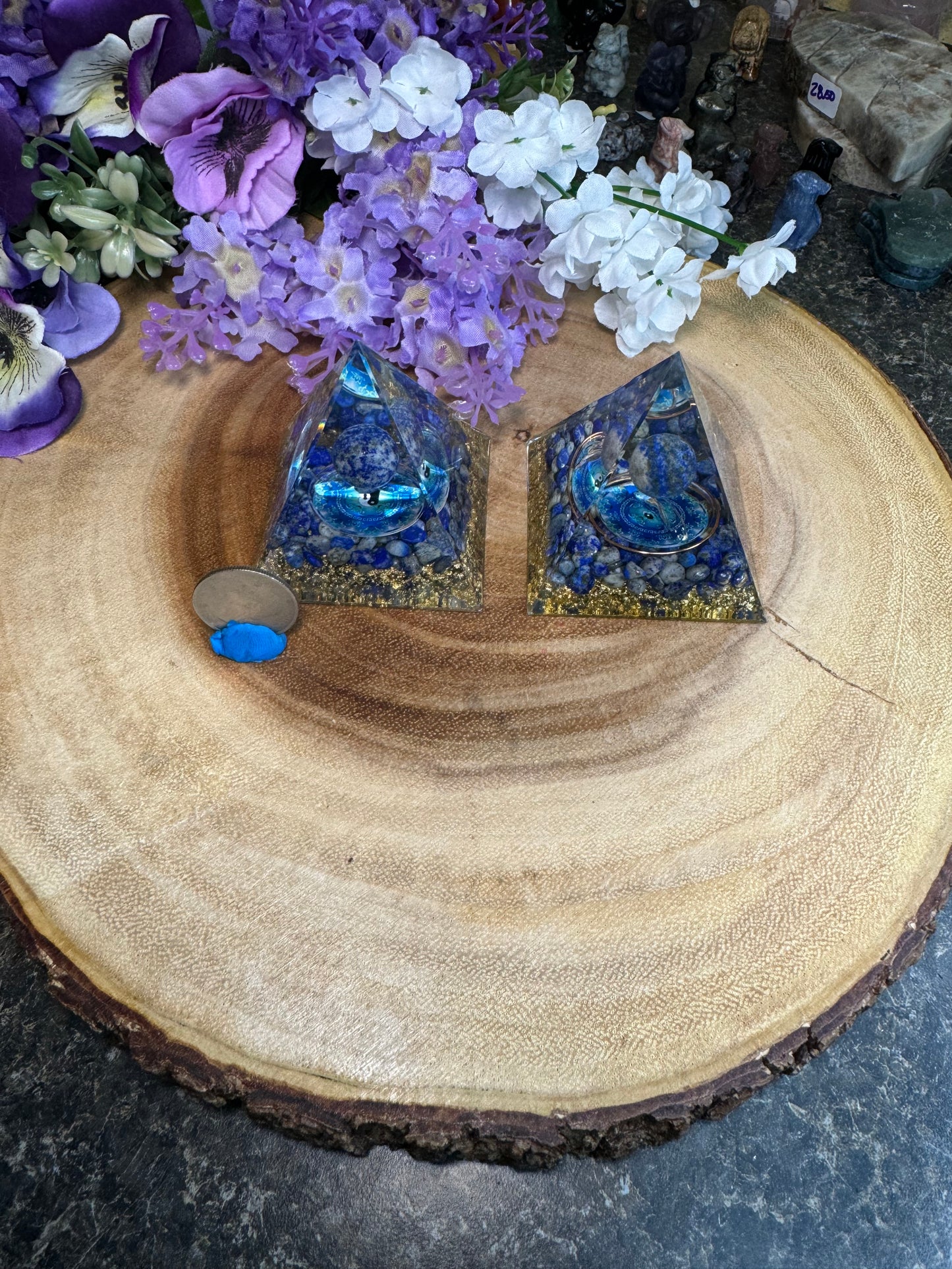 Crystal Orgonite Pyramids