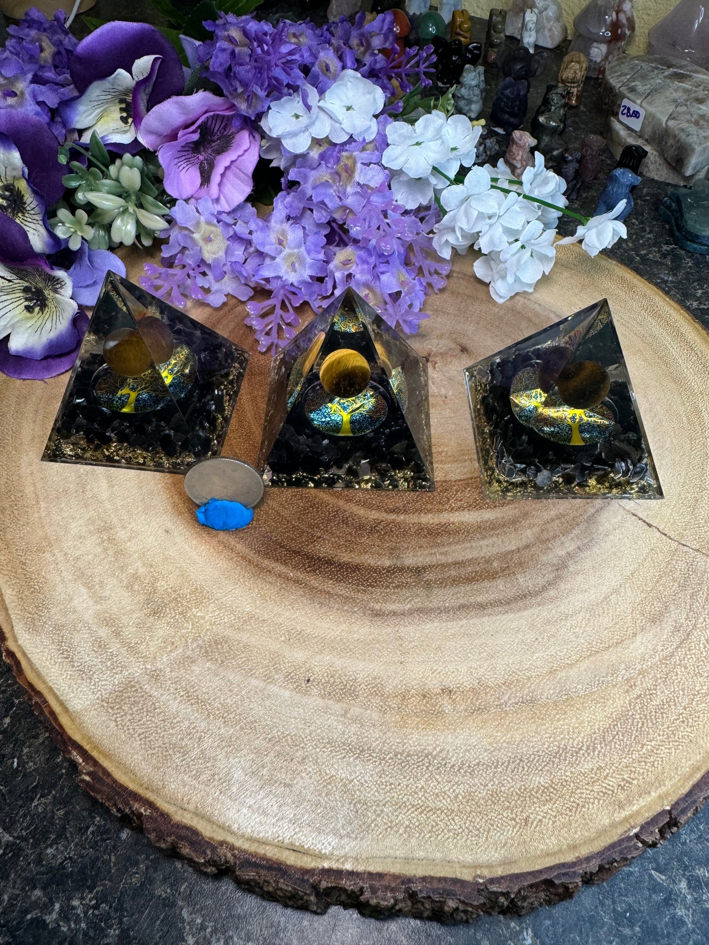 Crystal Orgonite Pyramids