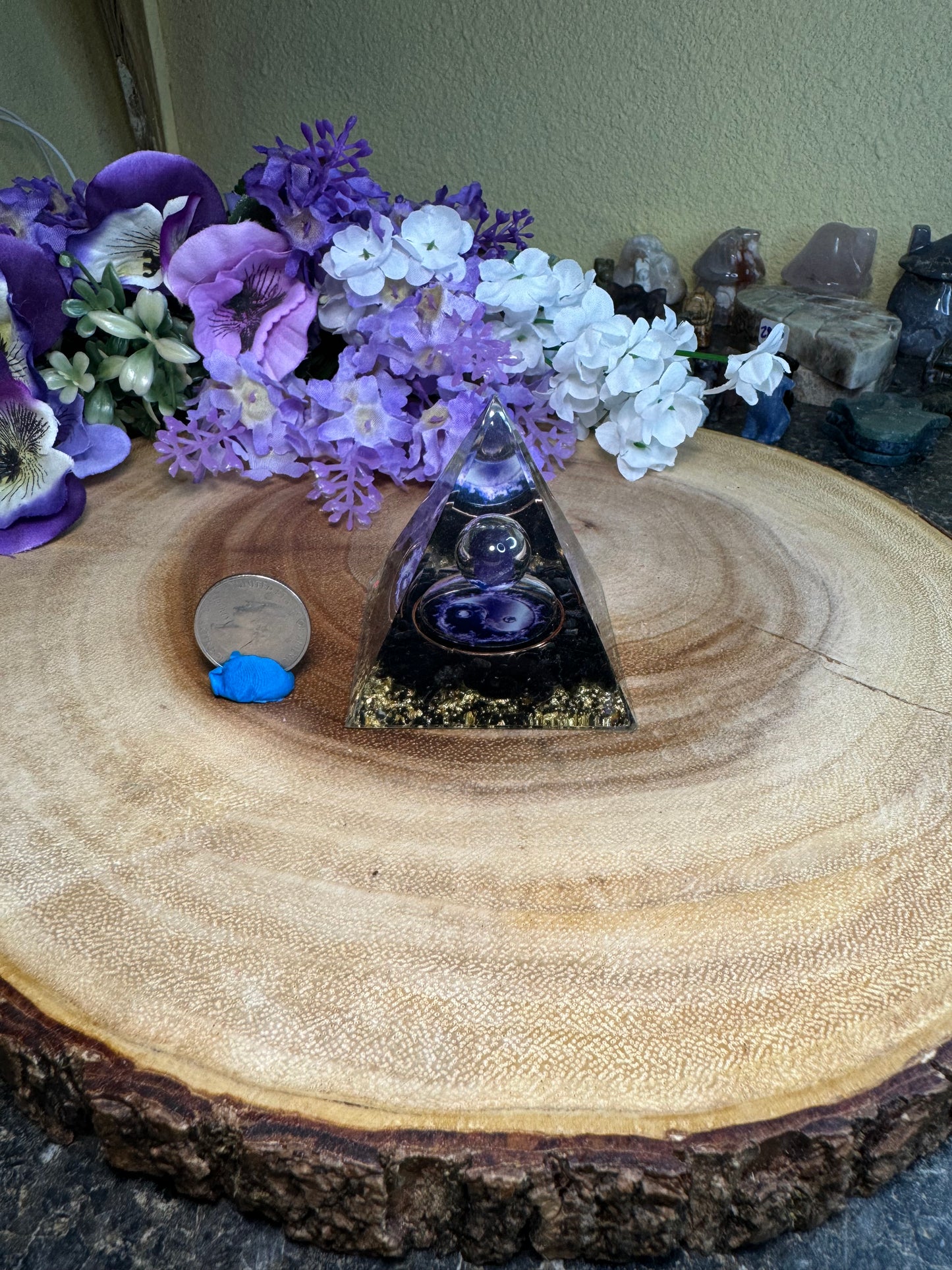 Crystal Orgonite Pyramids