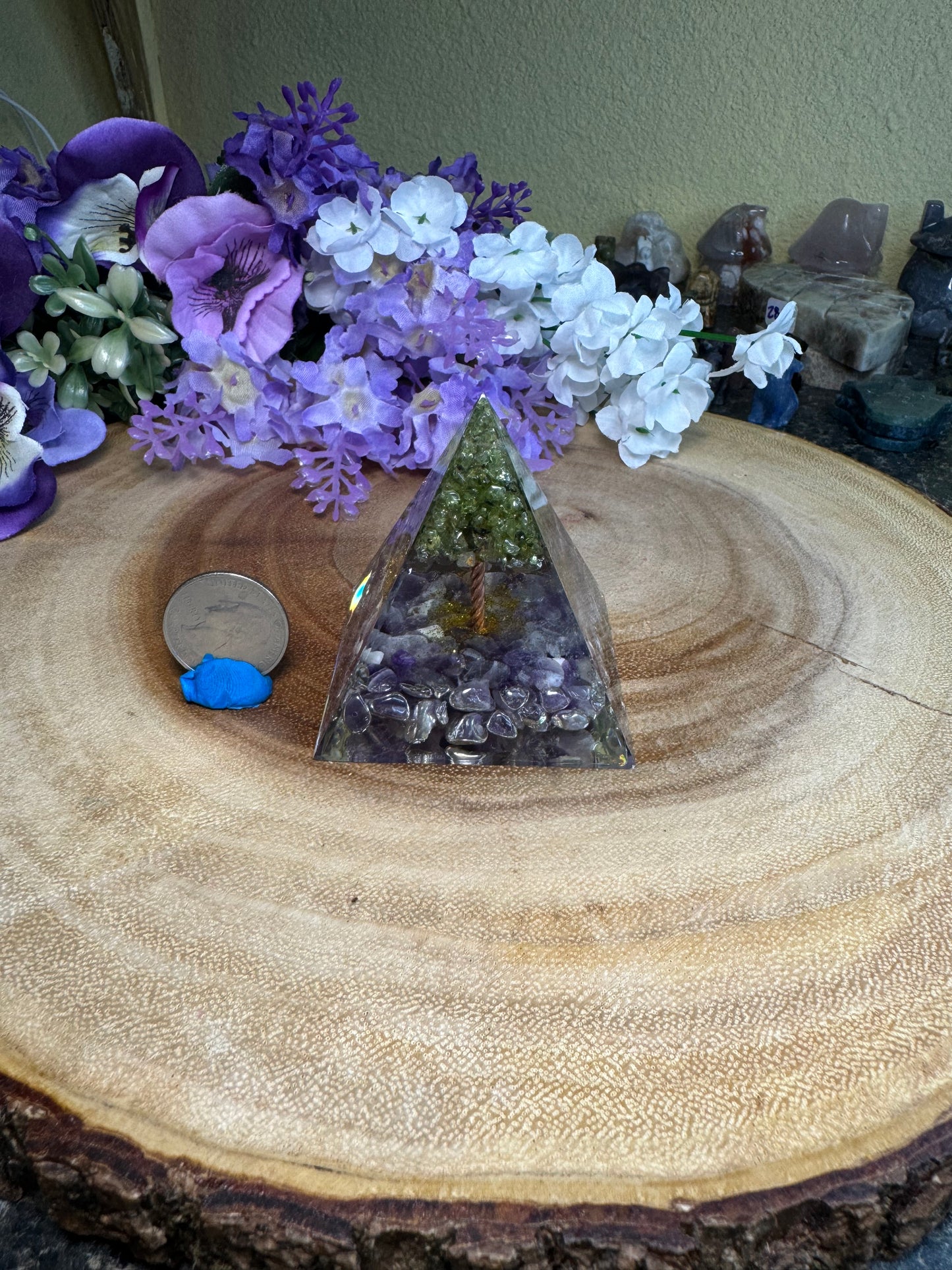 Crystal Orgonite Pyramids