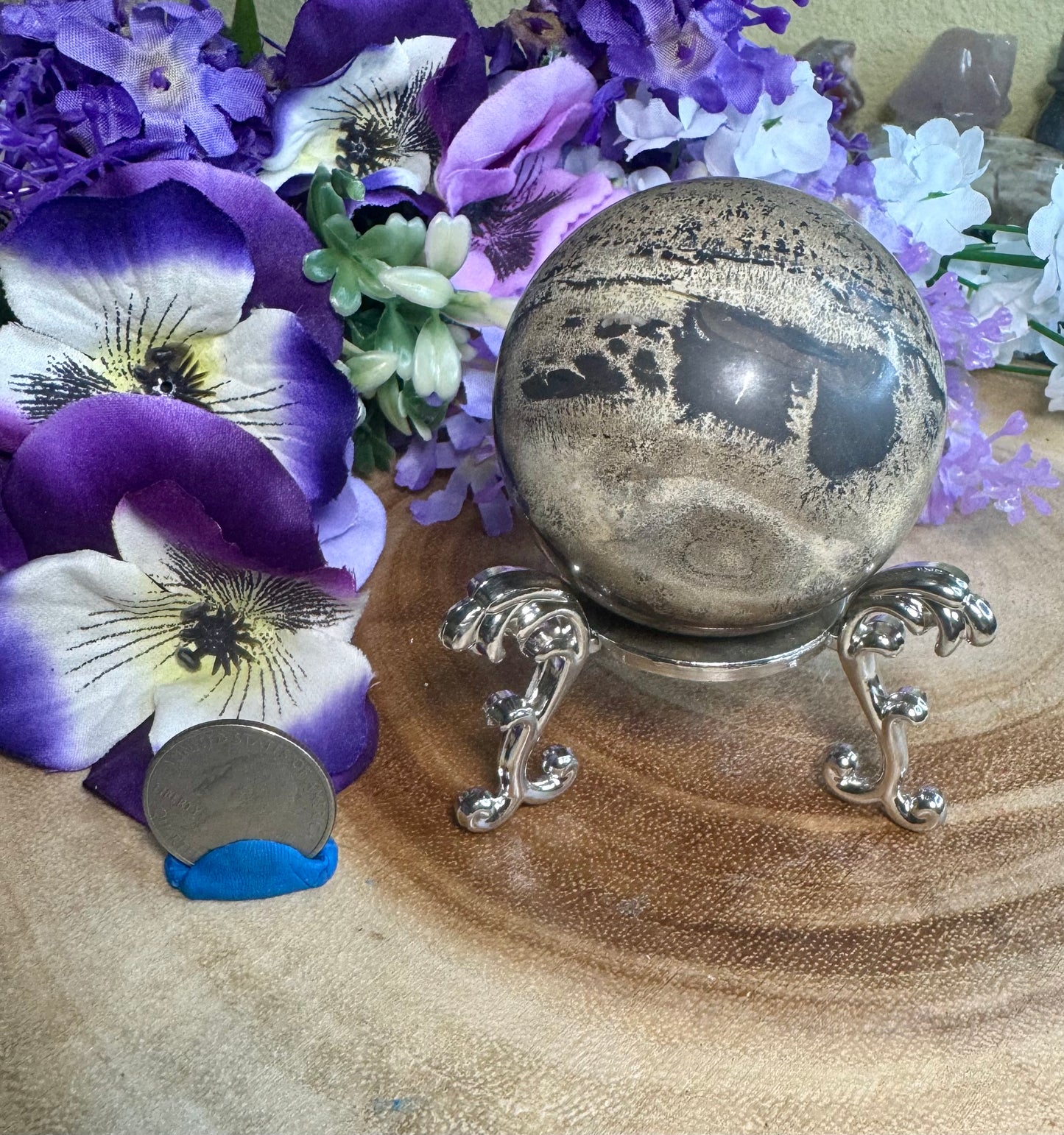 Dendritic Jasper Sphere
