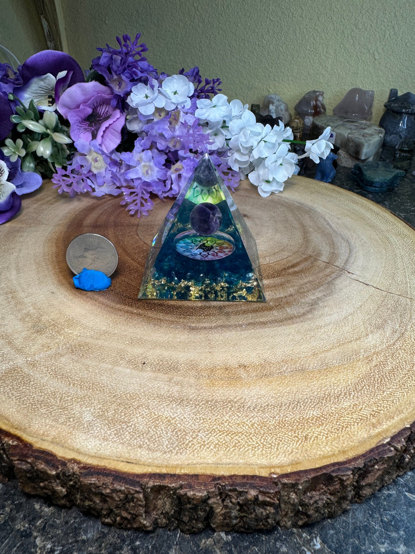 Crystal Orgonite Pyramids