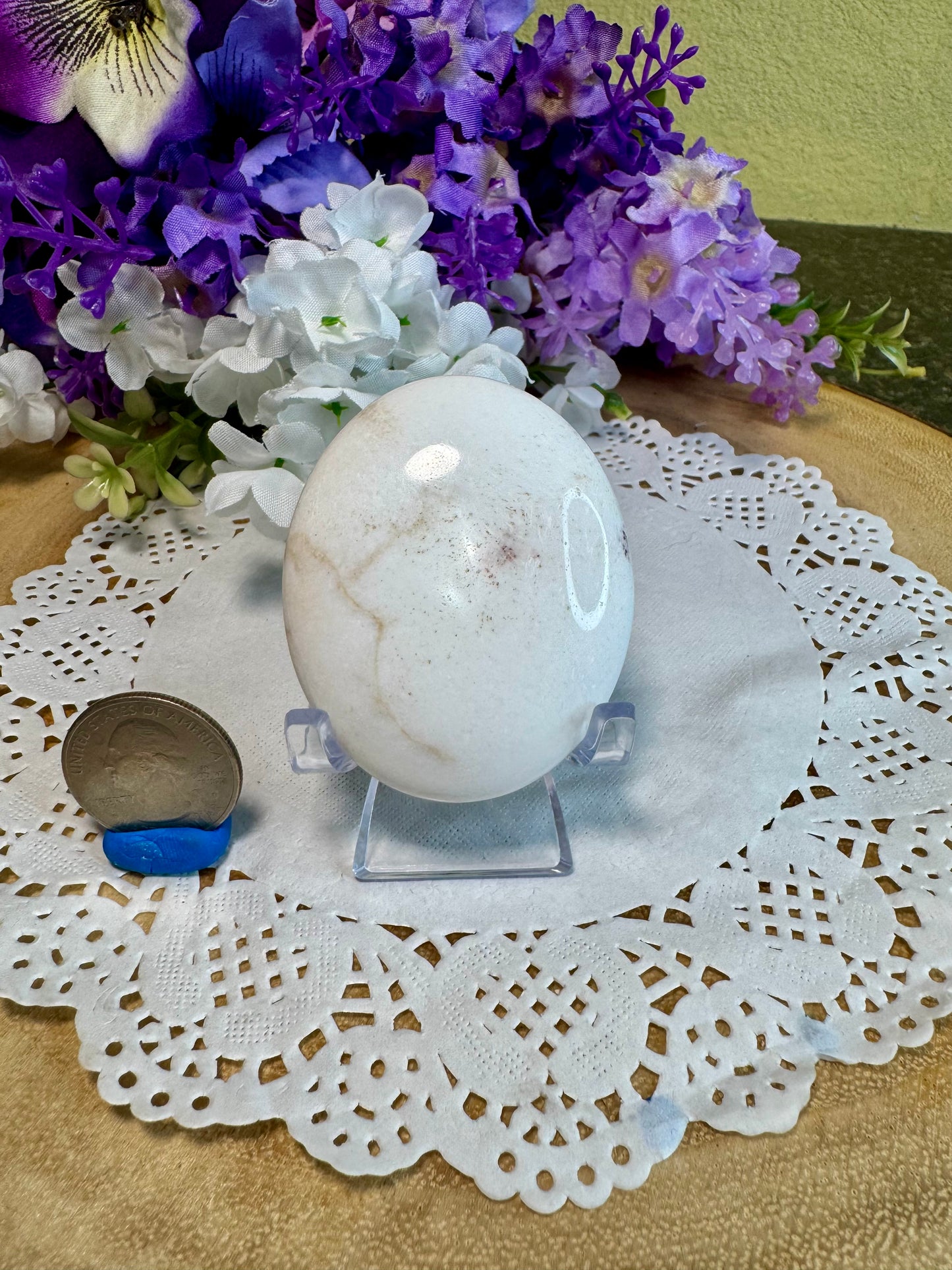 Scolecite Palm Stones