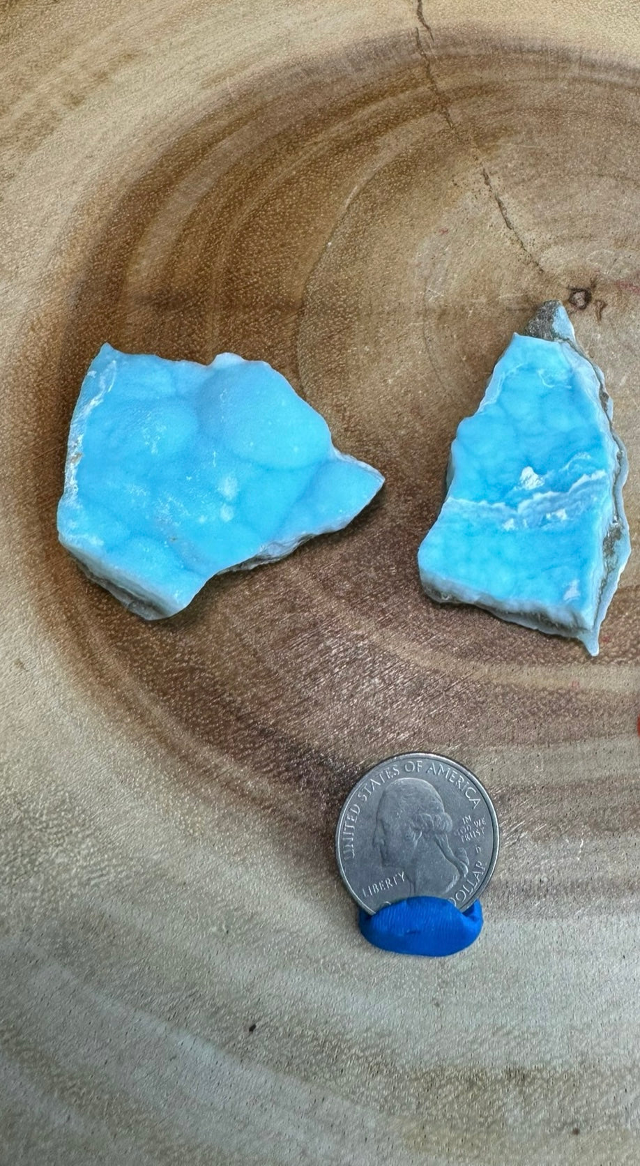 Blue Aragonite Specimen