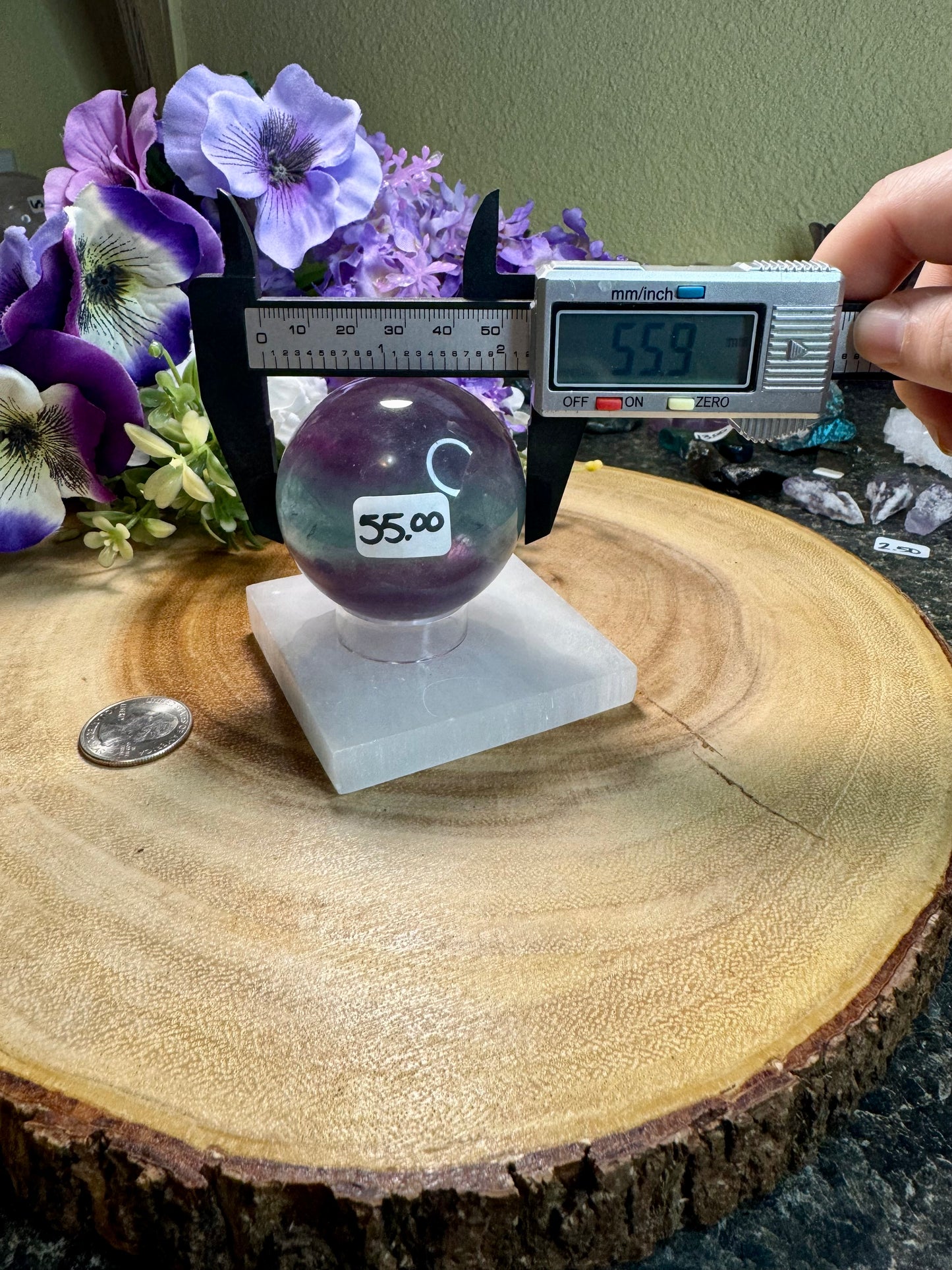 Rainbow Fluorite Sphere