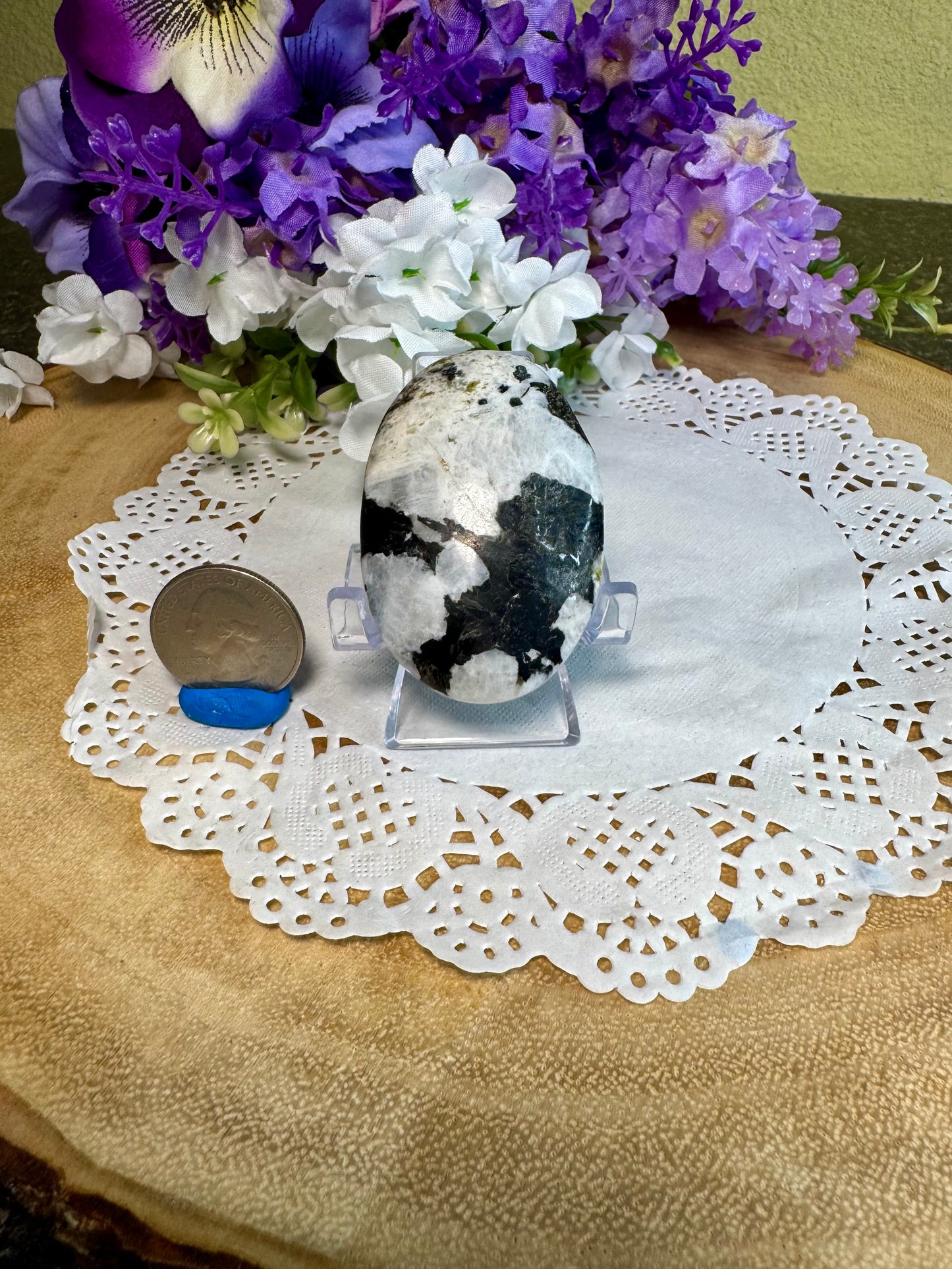 Rainbow Moonstone Palm Stone
