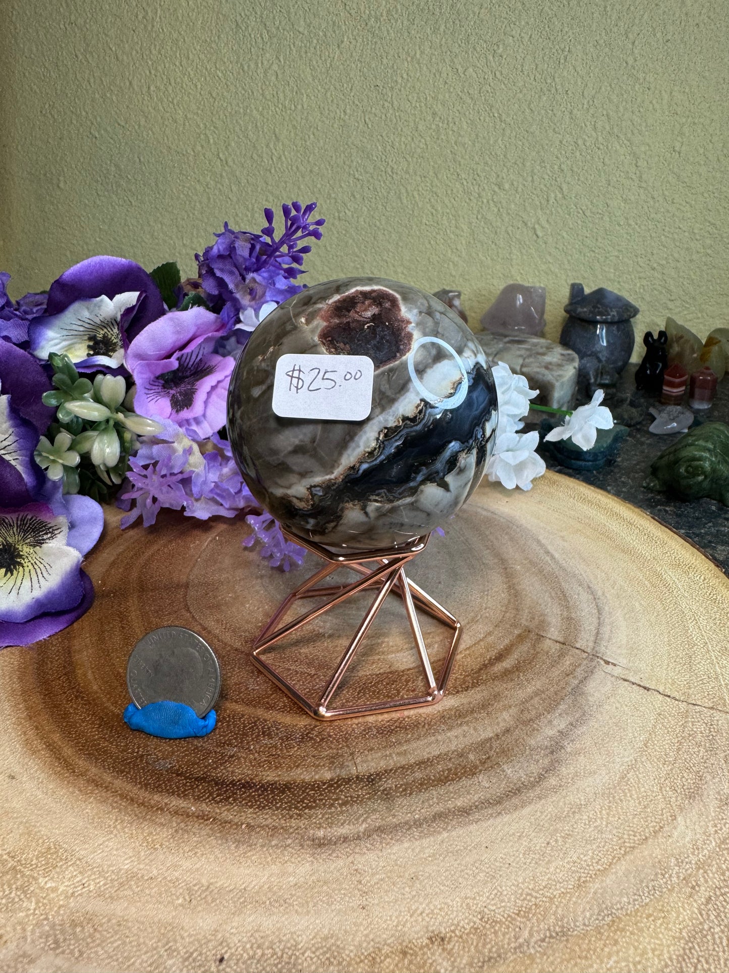 Volcano Agate Sphere