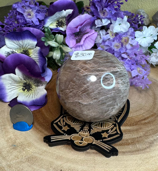 HQ Peach Moonstone Spheres