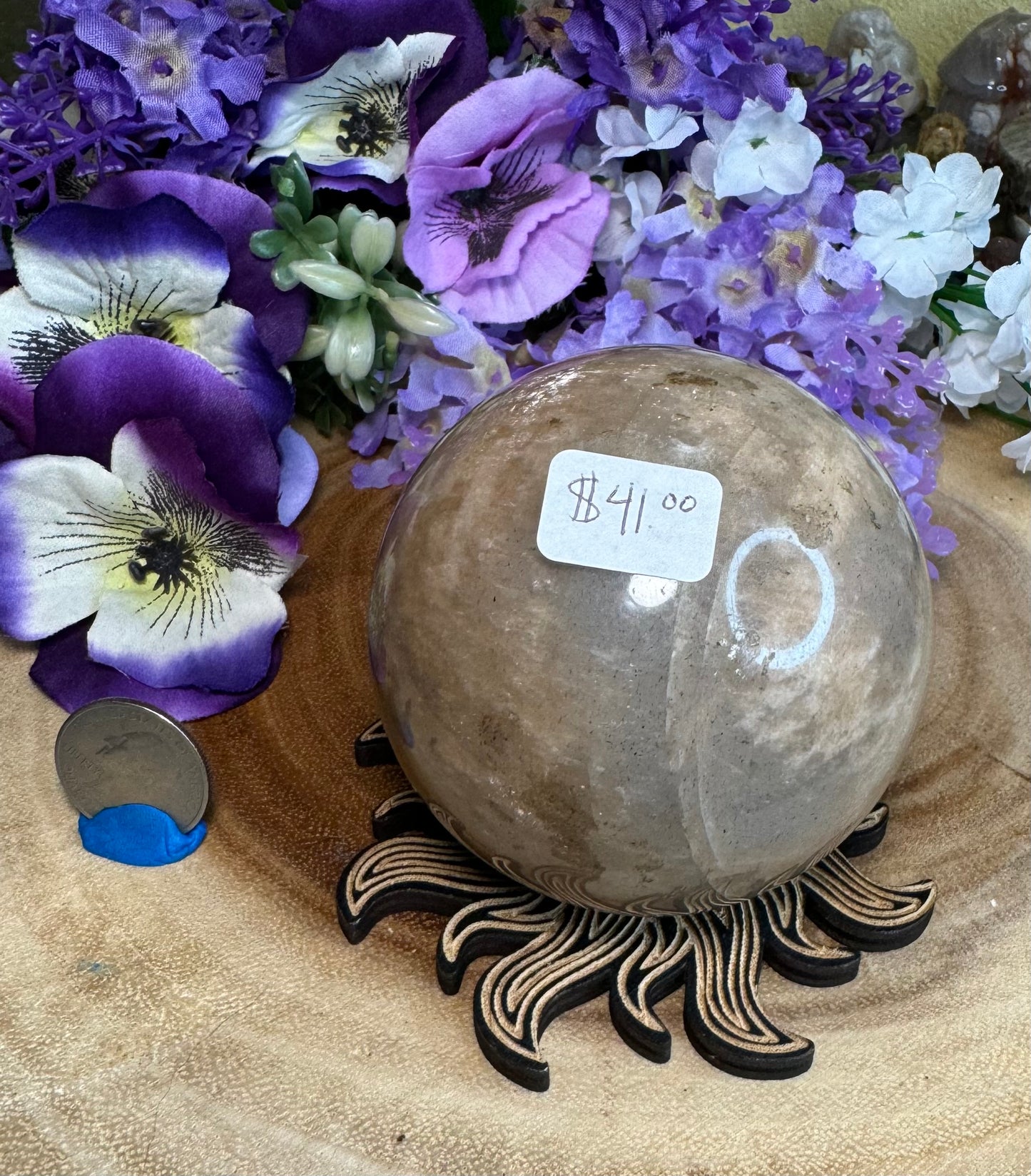 HQ Peach Moonstone Spheres