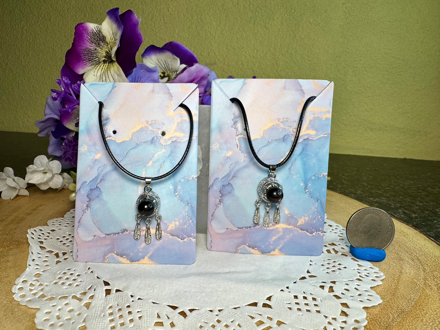 Hypersthene Dream Catcher Necklace