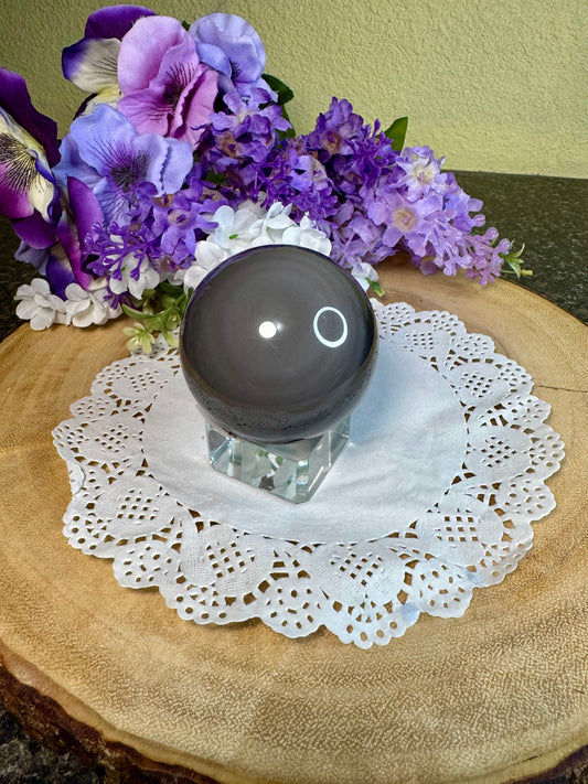 Rainbow Obsidian Sphere