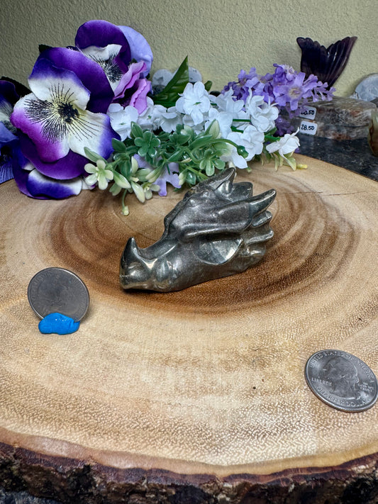 Pyrite Dragon Head