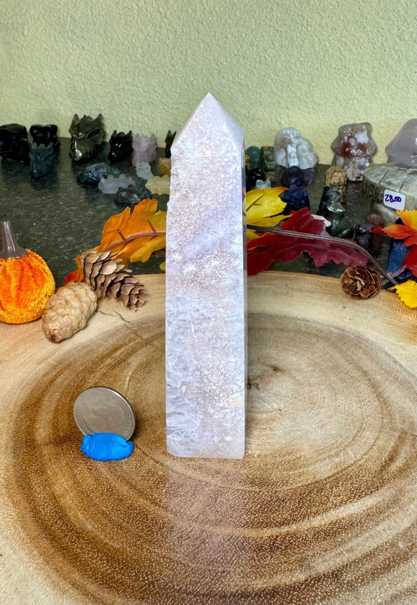 Pink Amethyst & Flower Agate Towers