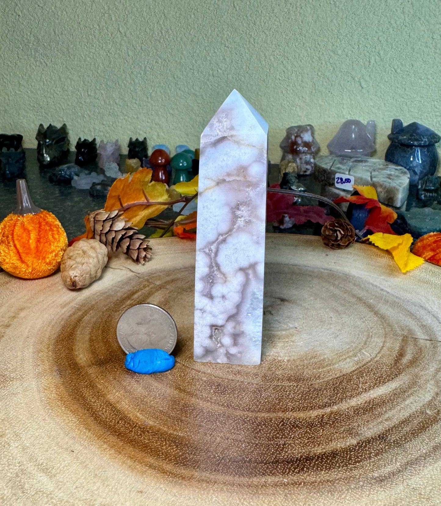 Pink Amethyst & Flower Agate Towers