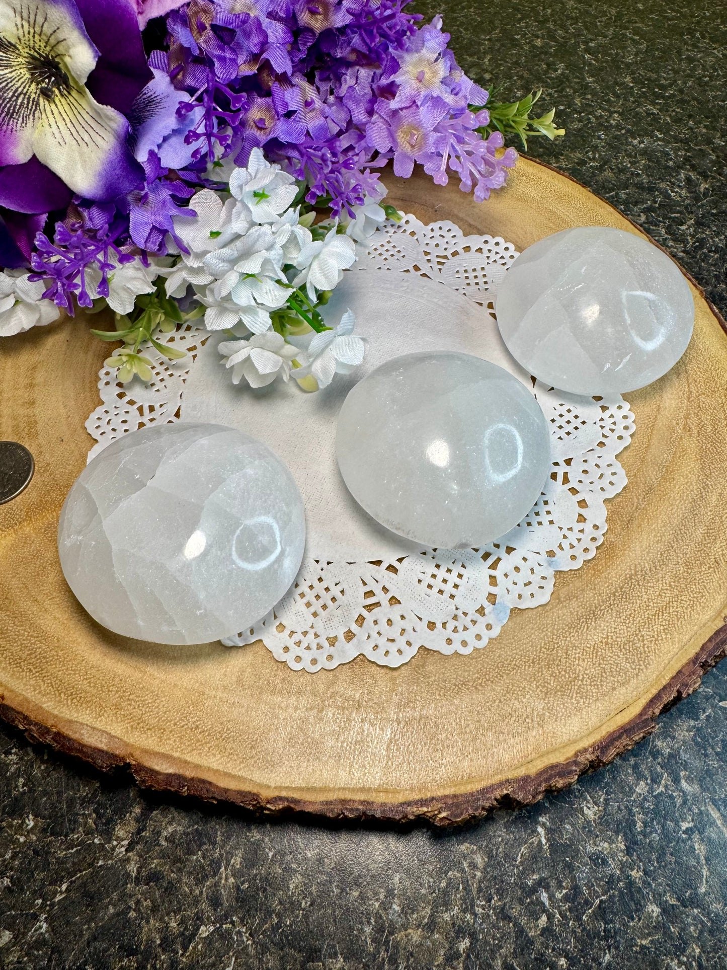 Satin Spar Palm Stone (Matte Polish)