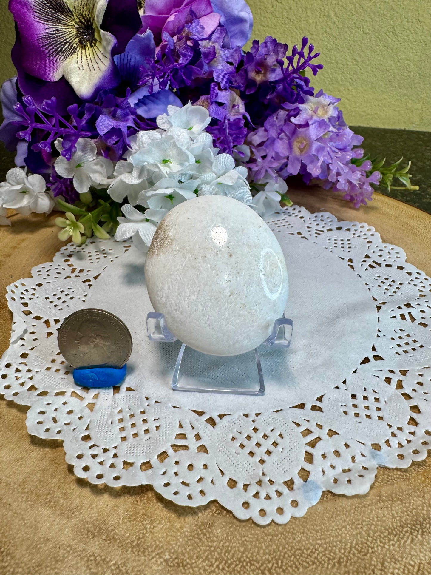 Scolecite Palm Stones