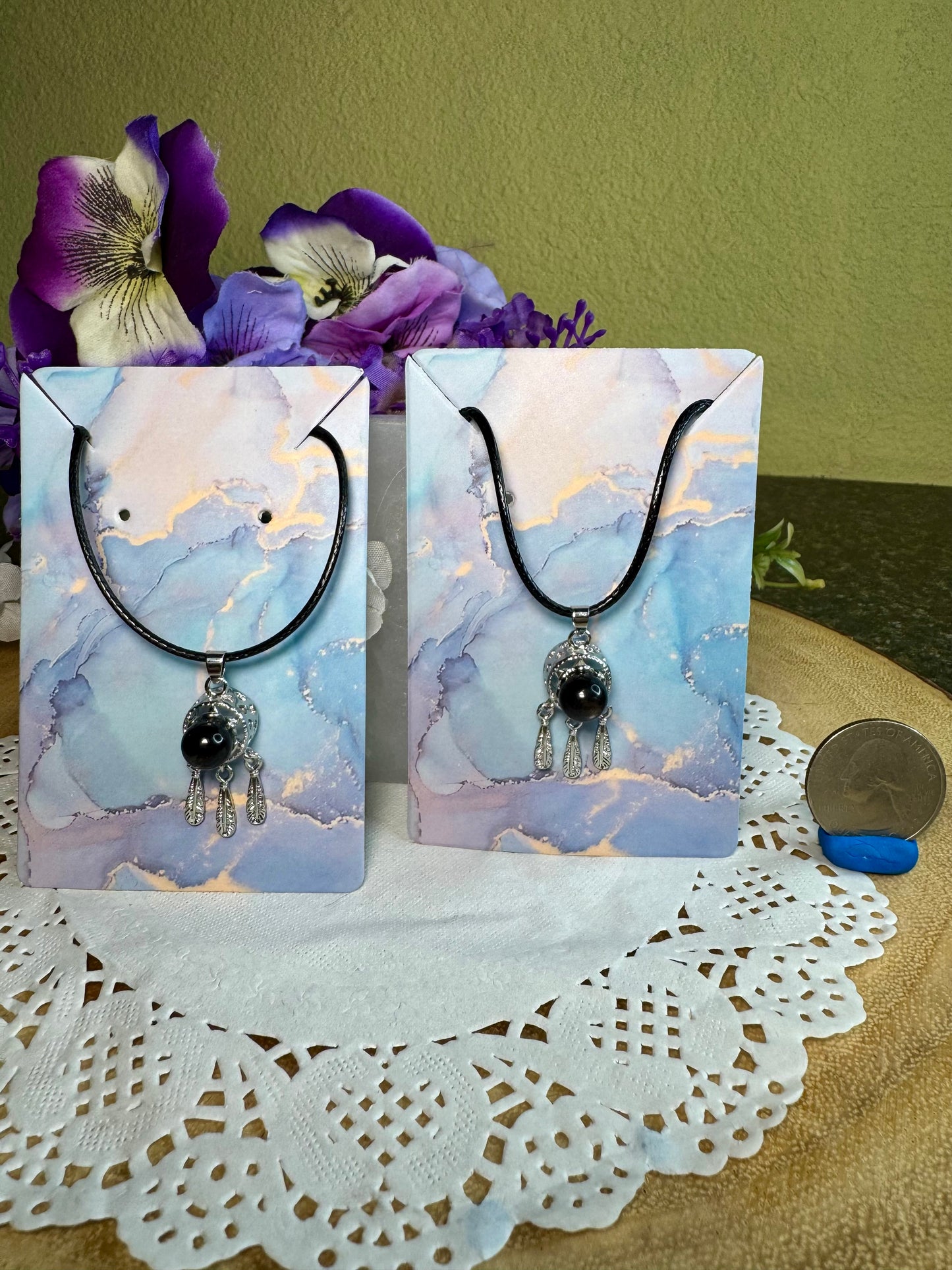 Hypersthene Dream Catcher Necklace