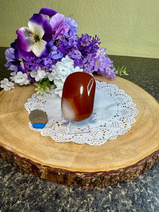 Carnelian Palm Stone