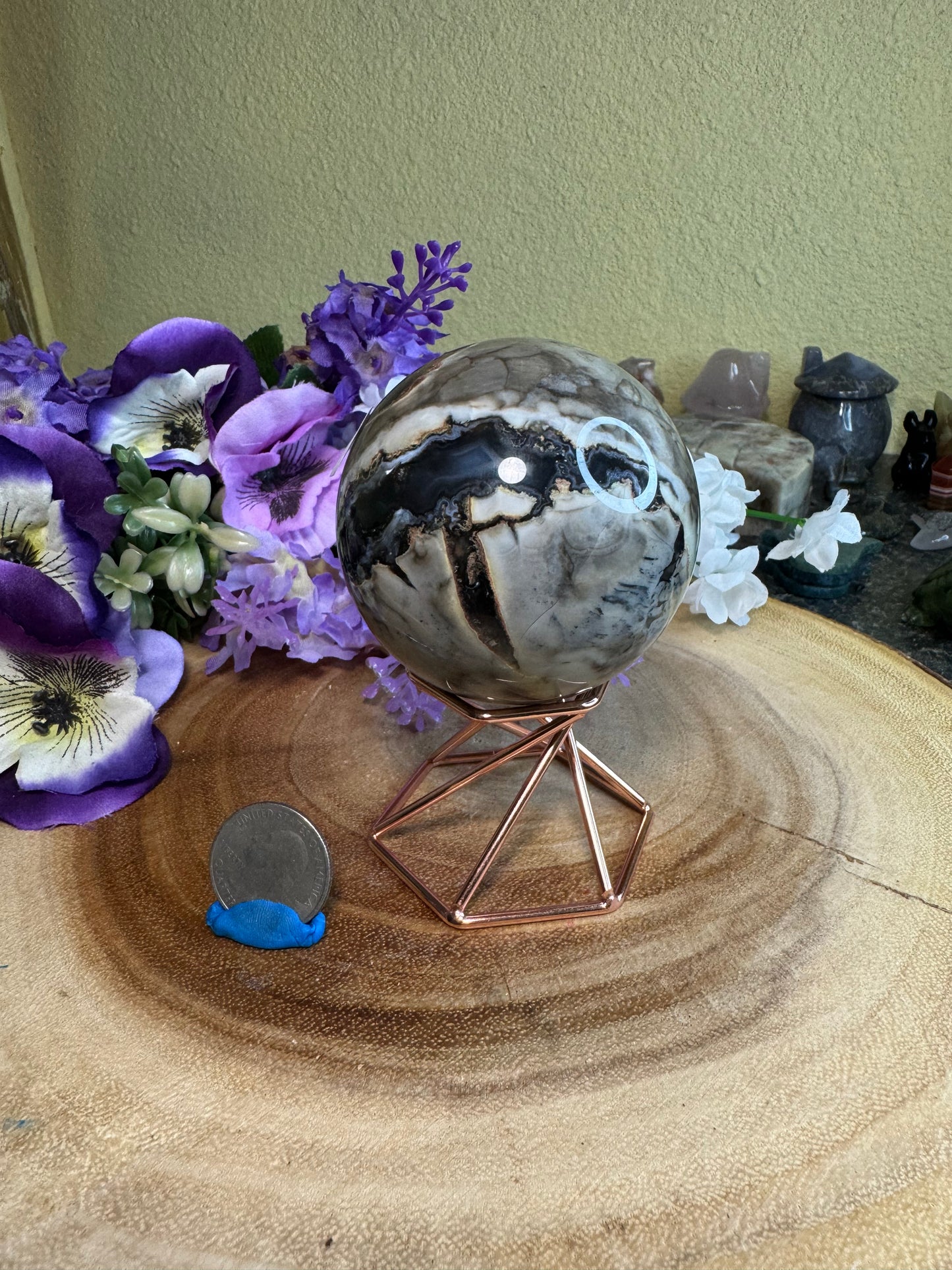 Volcano Agate Sphere