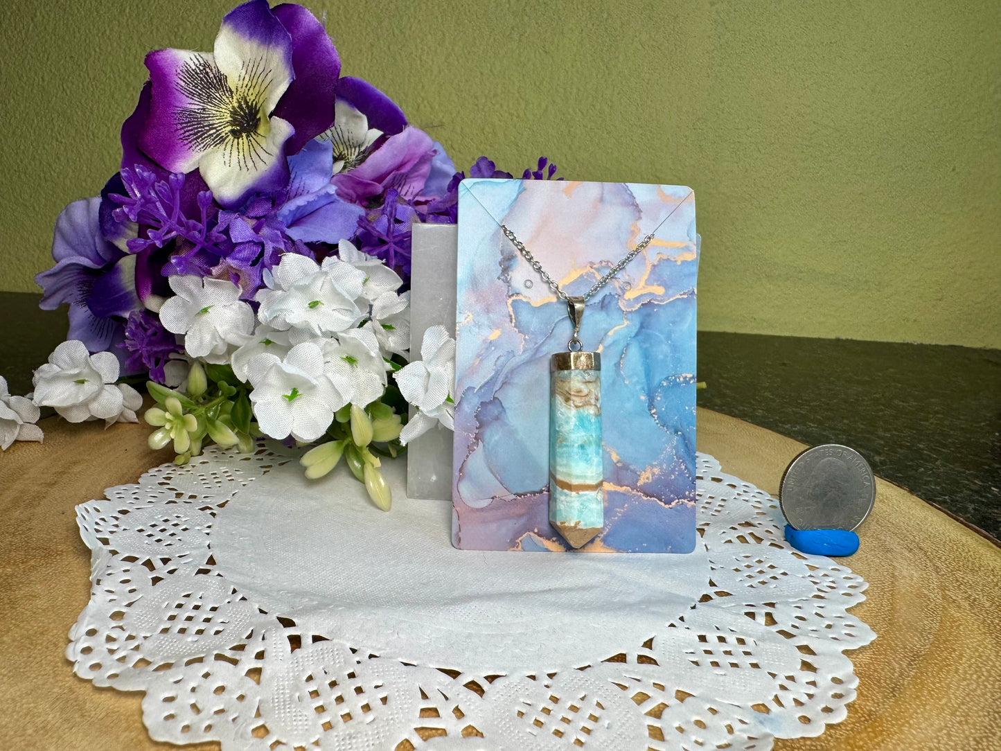 Caribbean Calcite Necklace