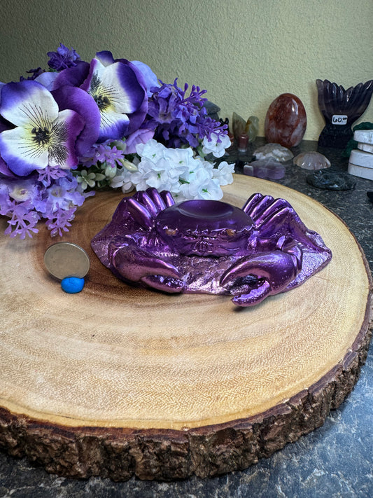 Purple Crab Sphere Stand