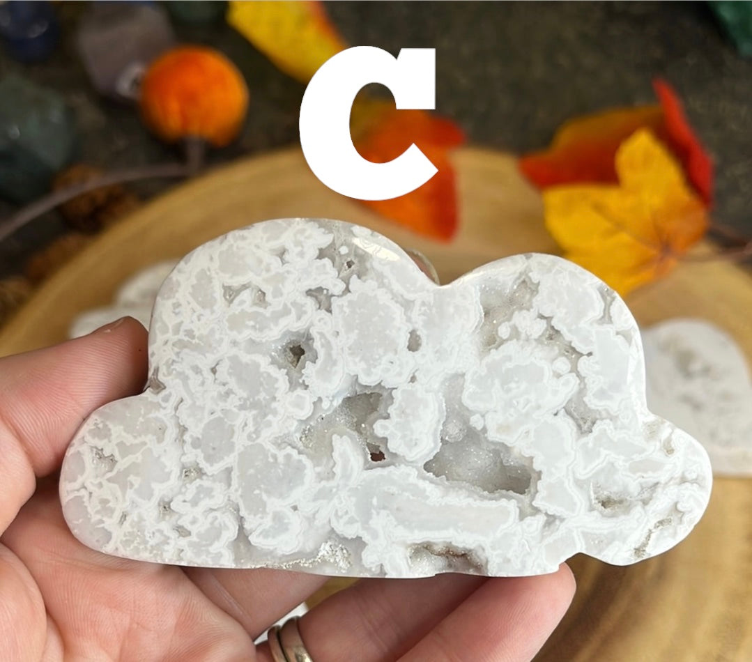 White Plume Agate Clouds