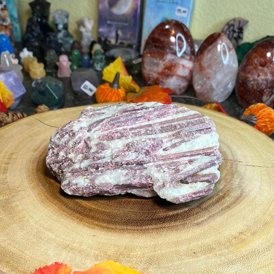 Raw Pink Tourmaline in Quartz