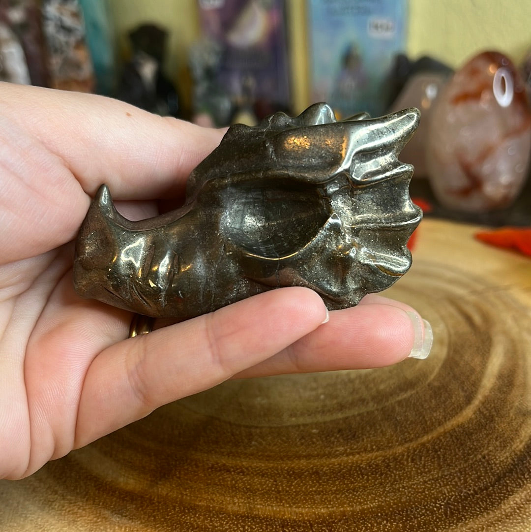 Pyrite Dragon Head