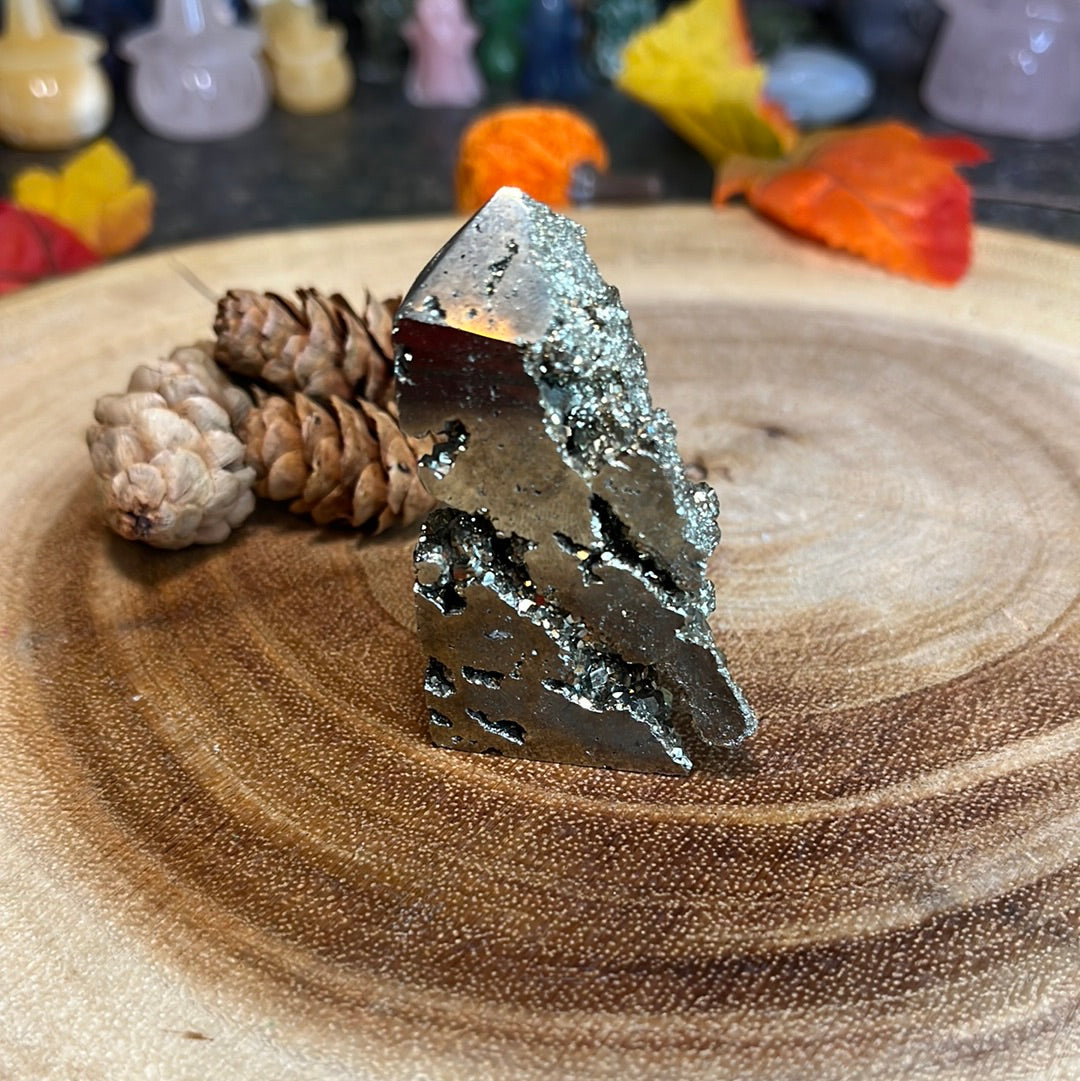 Druzy Pyrite Tower