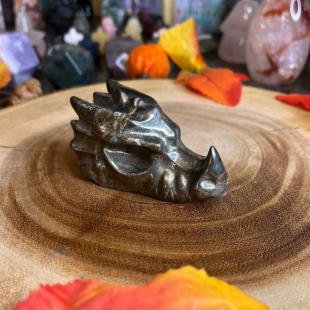 Pyrite Dragon Head