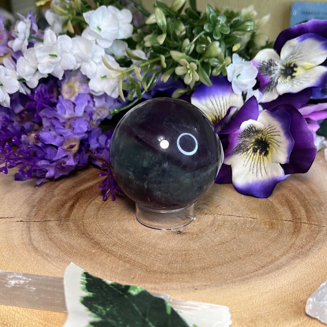 Rainbow Fluorite Sphere