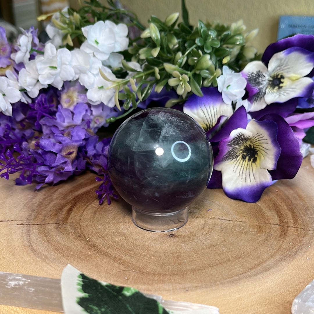 Rainbow Fluorite Sphere