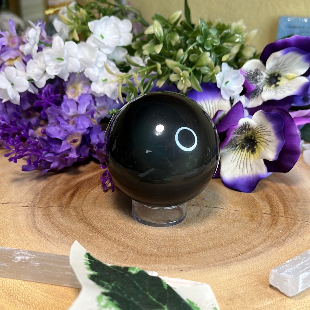 Rainbow Obsidian Sphere