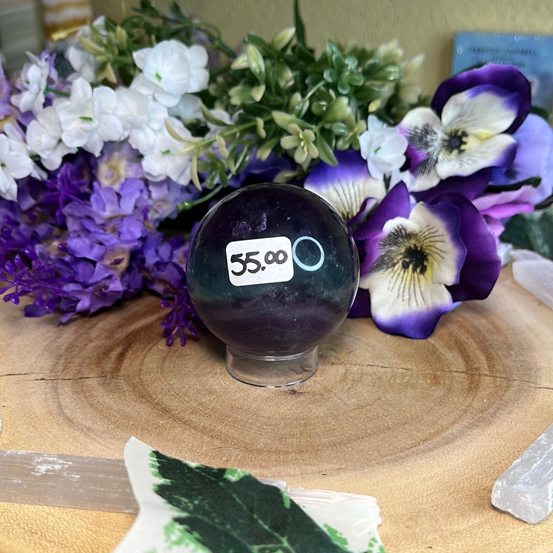Rainbow Fluorite Sphere