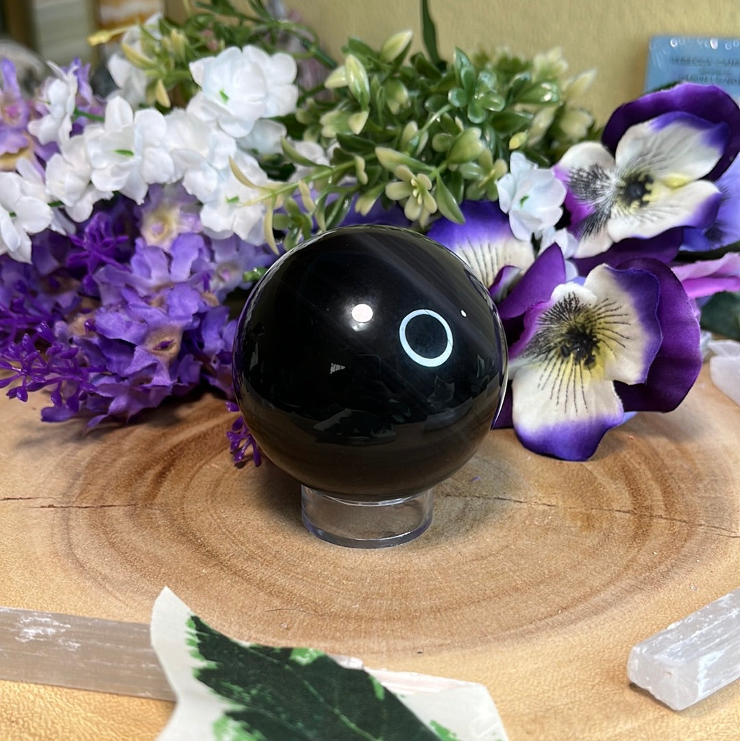 Rainbow Obsidian Sphere