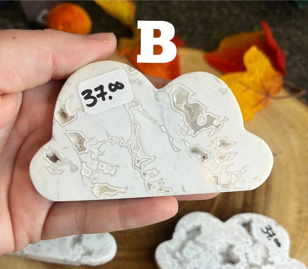 White Plume Agate Clouds