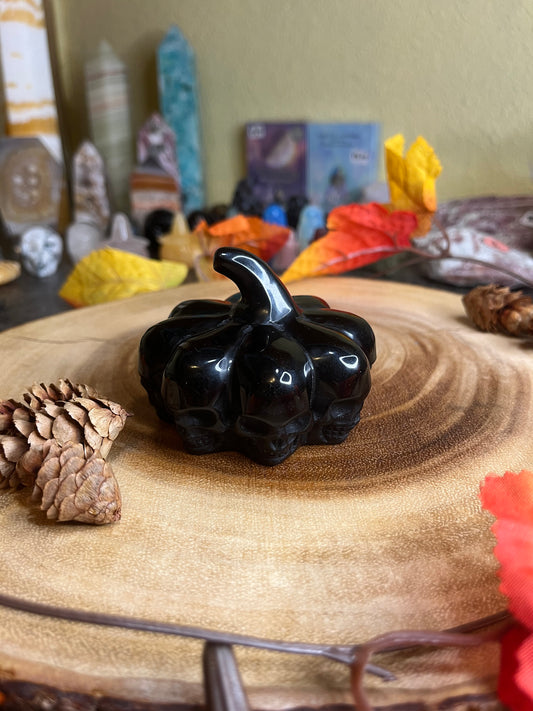 Obsidian Pumpkin Skull