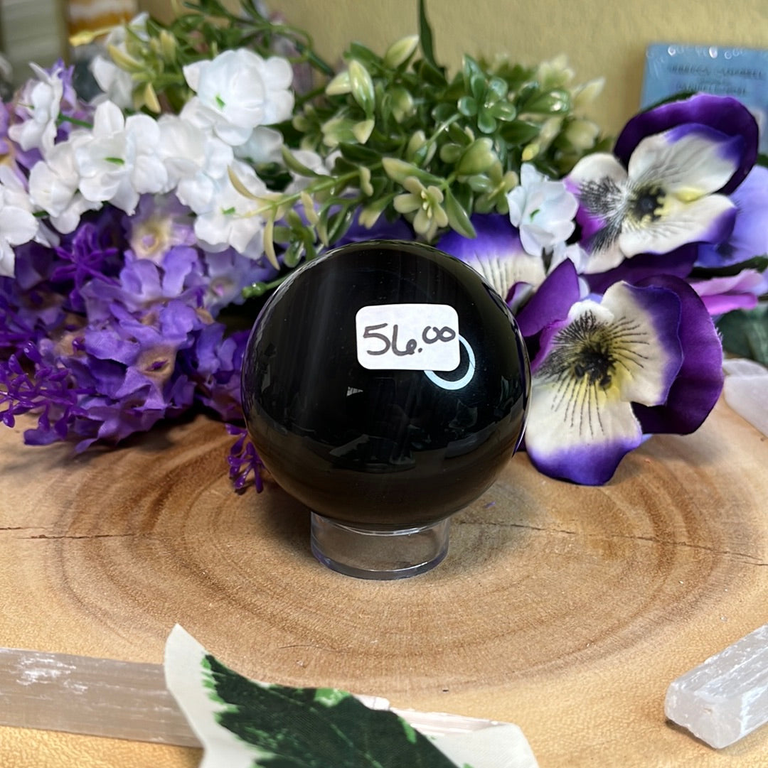 Rainbow Obsidian Sphere