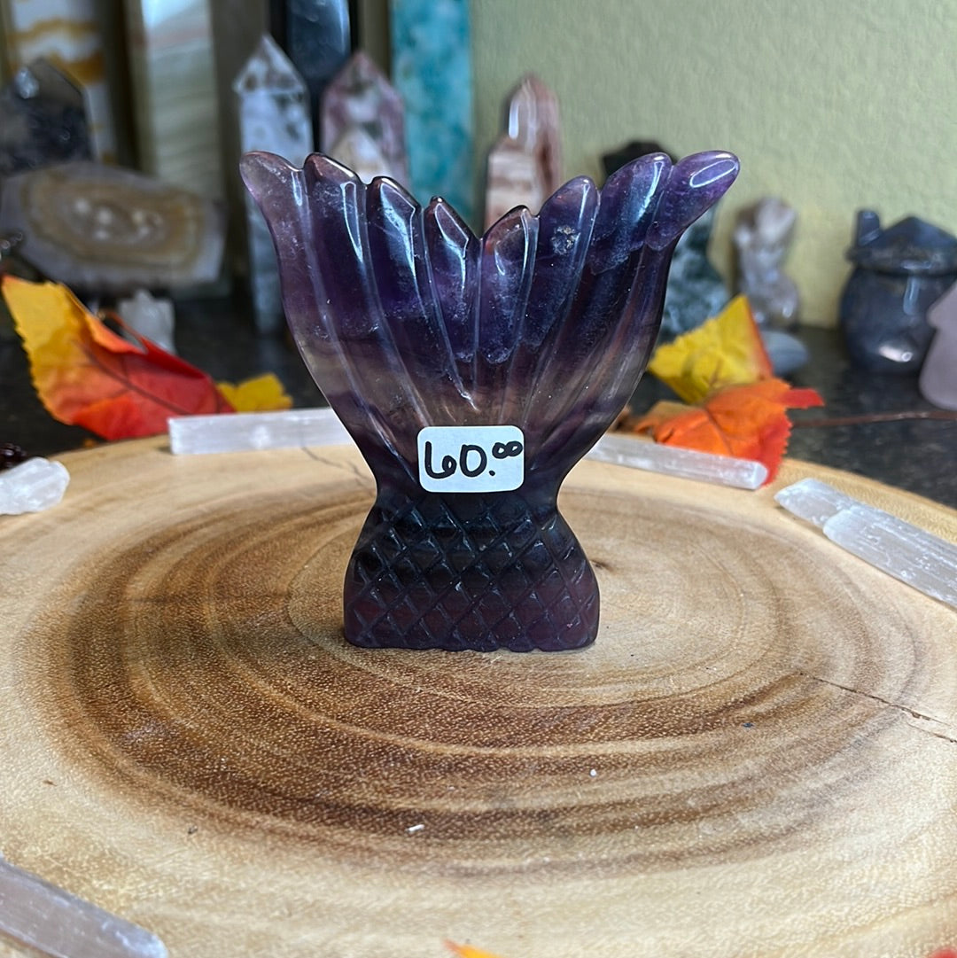 Rainbow Fluorite Mermaid Tail