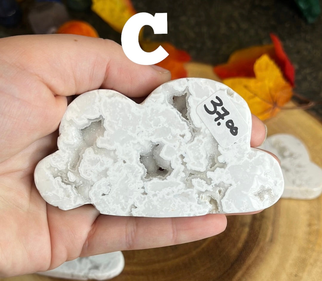 White Plume Agate Clouds